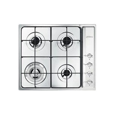 SMEG SR64S Piano cottura a gas in acciaio inox da incasso 60 cm 4 fuochi SMEG SR64S Piano cottura a gas in acciaio inox da incasso 60 cm 4 fuochi