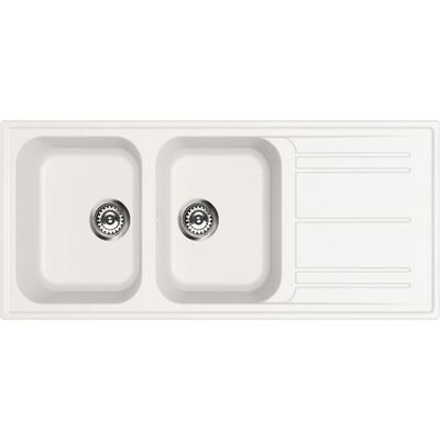 Lavello da Cucina Smeg LZ116B - Reversibile, 2 Ciotole, Bianco Lavello da Cucina Smeg LZ116B - Reversibile, 2 Ciotole, Bianco
