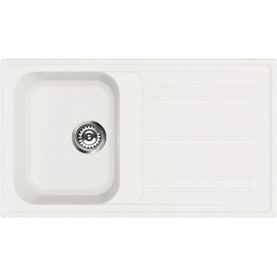 Lavello Cucina SMEG LZ861B Bianco con Un Solo Vasca - 86 cm Lavello Cucina SMEG LZ861B Bianco con Un Solo Vasca - 86 cm