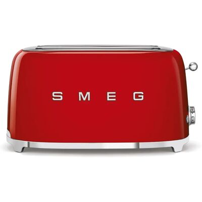 Smeg TSF02RDEU - Rød - 4-skivers toastmaskin Smeg TSF02RDEU - Rød - 4-skivers toastmaskin