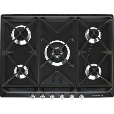 Smeg SR975NGH - Noir - Plaque de cuisson à gaz Smeg SR975NGH - Noir - Plaque de cuisson à gaz