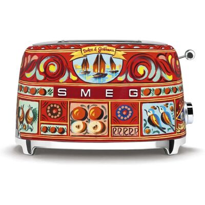 Smeg Grille-Pain Rétro Années 50 - Dolce & Gabbana Édition Limitée (UE) - Publicité Smeg Grille-Pain Rétro Années 50 - Dolce & Gabbana Édition Limitée (UE) - Publicité