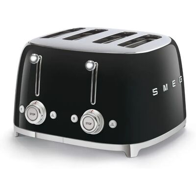Smeg TSF03BLEU - Preto - Torradeira de 4 fatias Smeg TSF03BLEU - Preto - Torradeira de 4 fatias