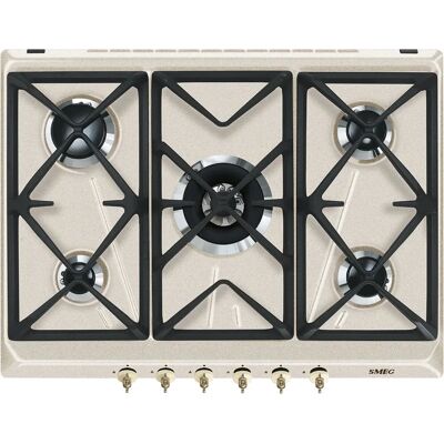 SMEG SRV876AVOGH2 Plaque de Cuisson à Gaz 5 Zones Design Colonial 70 cm Avena SMEG SRV876AVOGH2 Plaque de Cuisson à Gaz 5 Zones Design Colonial 70 cm Avena
