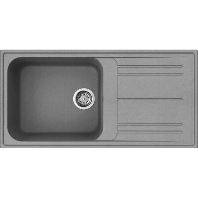 Lavello cucina in granito Smeg LZ150CT - Gocciolatoio reversibile, 1 vasca Lavello cucina in granito Smeg LZ150CT - Gocciolatoio reversibile, 1 vasca