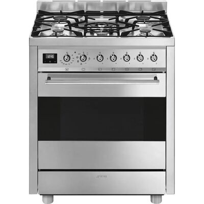 Smeg C7GMXNLK9 - Zwart, RVS - Vrijstaande cooker Smeg C7GMXNLK9 - Zwart, RVS - Vrijstaande cooker