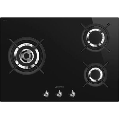 SMEG Piano Cottura a Gas Pv373lcn 72 Cm 3 Fuochi SMEG Piano Cottura a Gas Pv373lcn 72 Cm 3 Fuochi