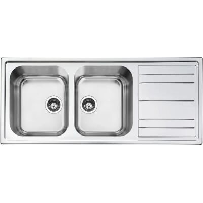 Smeg LPR116 Évier Rectangulaire en Acier Inoxydable - Montage en Surface - Publicité Smeg LPR116 Évier Rectangulaire en Acier Inoxydable - Montage en Surface - Publicité