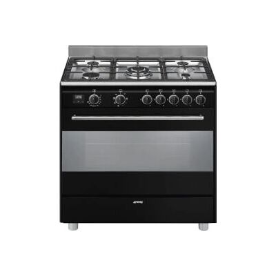 Smeg BG91CTN2 - Noir, acier inoxydable - Cuisinière - Publicité Smeg BG91CTN2 - Noir, acier inoxydable - Cuisinière - Publicité