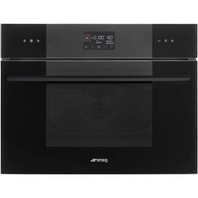Smeg SO4102M1B3 Linea Micro-ondes Combiné Compact - Publicité Smeg SO4102M1B3 Linea Micro-ondes Combiné Compact - Publicité