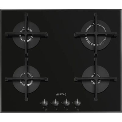 Smeg PV164B3 - Noir - Plaque de cuisson gaz Smeg PV164B3 - Noir - Plaque de cuisson gaz