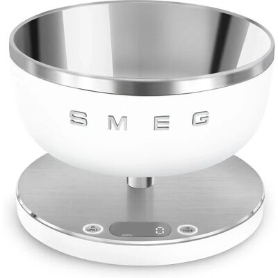 Smeg KSC01 - Blanc - Balance de cuisine numérique - Publicité Smeg KSC01 - Blanc - Balance de cuisine numérique - Publicité