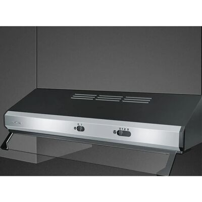 Smeg KSEC61XE3 - Nero, Acciaio inox - Cappa aspirante Smeg KSEC61XE3 - Nero, Acciaio inox - Cappa aspirante