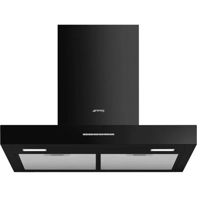 Smeg KBT600BL Wall-mounted Cooker Hood - 60 cm, 473 m³/h, Black Smeg KBT600BL Wall-mounted Cooker Hood - 60 cm, 473 m³/h, Black