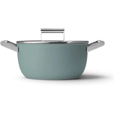 Smeg Panela Multiuso - Verde Alumínio - 5,4 L - 24 cm Smeg Panela Multiuso - Verde Alumínio - 5,4 L - 24 cm