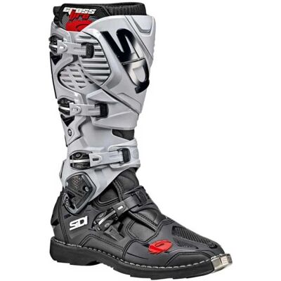 Stivali da motocross Sidi Crossfire 3 - Nero Grigio - 46 - Unisex Stivali da motocross Sidi Crossfire 3 - Nero Grigio - 46 - Unisex
