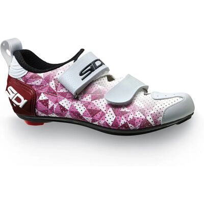 Sidi T-5 Air Dame Triathlon Sko - Rosa/Jester Rød/Hvit Sidi T-5 Air Dame Triathlon Sko - Rosa/Jester Rød/Hvit
