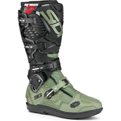 Stivali da Motocross Sidi Crossfire 3 SRS - Nero Verde - 42 Stivali da Motocross Sidi Crossfire 3 SRS - Nero Verde - 42