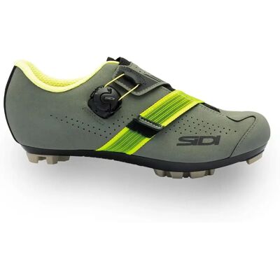 Chaussures Sidi MTB Aertis Mega gris foncé jaune - 40 - Publicité Chaussures Sidi MTB Aertis Mega gris foncé jaune - 40 - Publicité