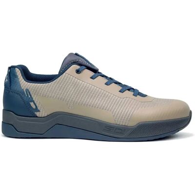 SIDI Motus Bege Claro Azul MTB Tênis - Tênis SIDI Motus Bege Claro Azul MTB Tênis - Tênis