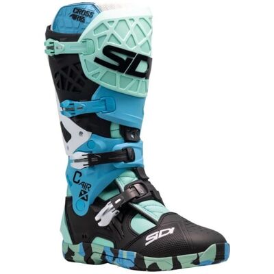 SIDI Crossair X Verde / Blue Off Road Motocross Boots SIDI Crossair X Verde / Blue Off Road Motocross Boots