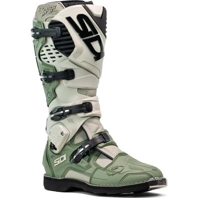 Bottes de motocross Sidi Crossfire 3 Army Sand - Publicité Bottes de motocross Sidi Crossfire 3 Army Sand - Publicité