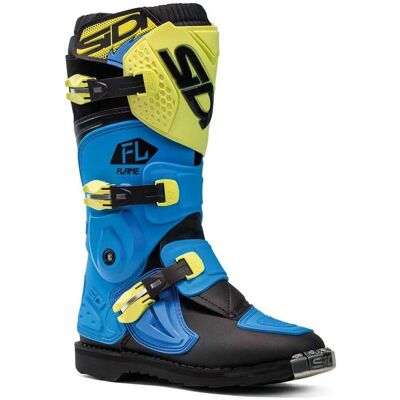 Stivali da Cross per bambini Flame Azzurro Lime - Stivali da Cross Stivali da Cross per bambini Flame Azzurro Lime - Stivali da Cross