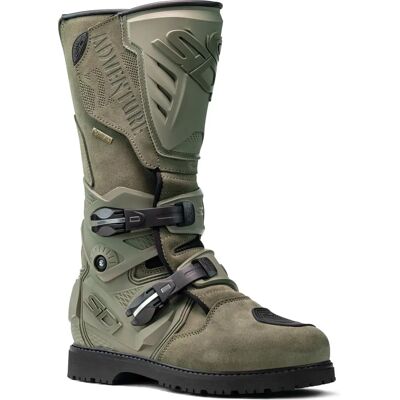 Stivali Sidi Adventure 2 Gore-Tex Verde Militare - Stivali moto Stivali Sidi Adventure 2 Gore-Tex Verde Militare - Stivali moto