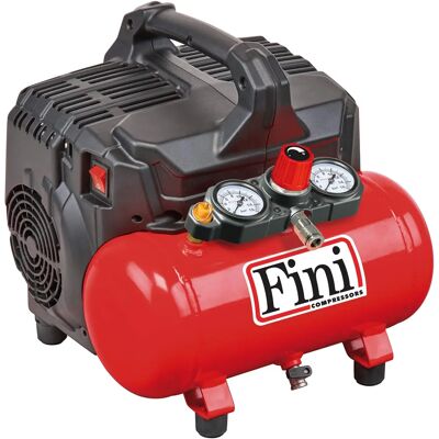 Fini Siltek S/6 - Compresor de aire eléctrico compacto y portátil - 1 HP, 8 bar Fini Siltek S/6 - Compresor de aire eléctrico compacto y portátil - 1 HP, 8 bar