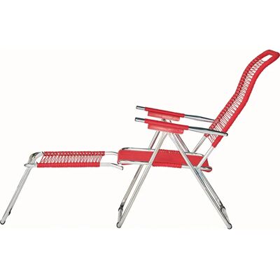 Fiam Jan Kurtz Spaghetti Outdoor Relax Liegestuhl - Rot Fiam Jan Kurtz Spaghetti Outdoor Relax Liegestuhl - Rot