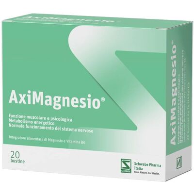 Schwabe Pharma Italia Aximagnesio - Integratore di Magnesio - 20 Bustine Schwabe Pharma Italia Aximagnesio - Integratore di Magnesio - 20 Bustine