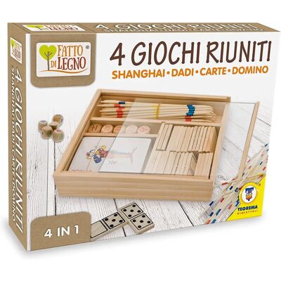Teorema - Giochi in Legno 4-in-1 Teorema - Giochi in Legno 4-in-1