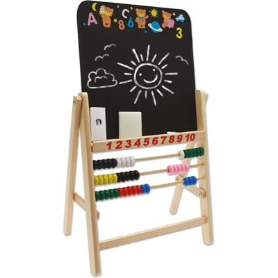 Teorema Houten whiteboard met telraam en krijtjes - Whiteboard Teorema Houten whiteboard met telraam en krijtjes - Whiteboard