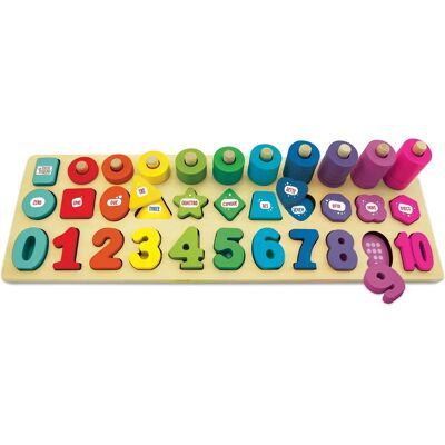 Teorema Giocattoli 40559 - Set di classificazione Montessori in legno Teorema Giocattoli 40559 - Set di classificazione Montessori in legno