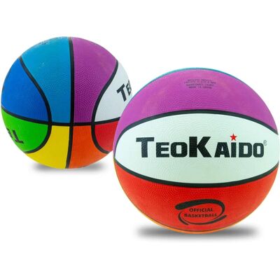 Teorema - Ballon de basketball taille 5 - Caoutchouc durable - Publicité Teorema - Ballon de basketball taille 5 - Caoutchouc durable - Publicité