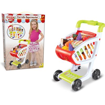 Teorema 66326 Jouet de Rôle - Grand Chariot de Supermarché avec Accessoires Teorema 66326 Jouet de Rôle - Grand Chariot de Supermarché avec Accessoires
