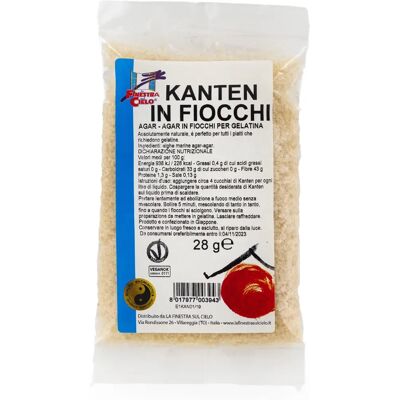 La Finestra sul Cielo Kanten in Fiocchi - Sostituto della gelatina 28g La Finestra sul Cielo Kanten in Fiocchi - Sostituto della gelatina 28g