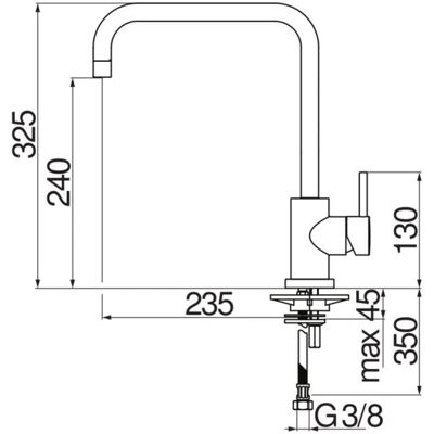 Robinet de Cuisine NOBILI - Modèle LV00134CR avec Bec pivotant 360°, Aérateur anti-calcaire - Publicité Robinet de Cuisine NOBILI - Modèle LV00134CR avec Bec pivotant 360°, Aérateur anti-calcaire - Publicité