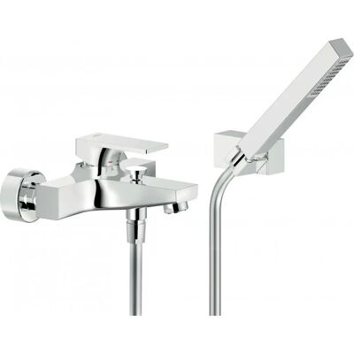 Nobili Wandmontierter Badewannenmischer - Chrom - Messing - Serie Seven Nobili Wandmontierter Badewannenmischer - Chrom - Messing - Serie Seven