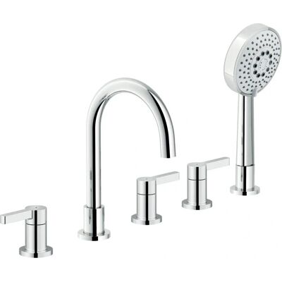 Nobili Lira Badewannenmischer - Messing, Chrom - 5 Löcher Nobili Lira Badewannenmischer - Messing, Chrom - 5 Löcher