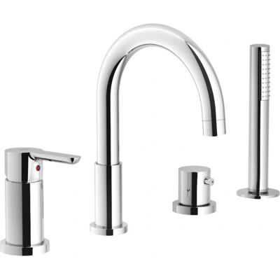Nobili Badewannenmischer - Chrom - Wassersparend - 2-Wege - Messing Nobili Badewannenmischer - Chrom - Wassersparend - 2-Wege - Messing