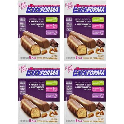 Nutrition & Sante' Italia Spa Pesoforma Barrette Cioccolato Caramello - 6 Pasti Nutrition & Sante' Italia Spa Pesoforma Barrette Cioccolato Caramello - 6 Pasti