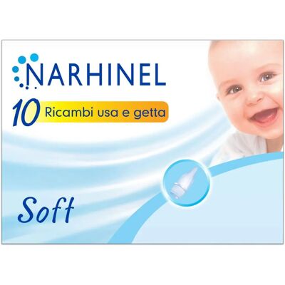 10 Ricambi morbidi Narhinel con filtro assorbente - Accessori per aspiratore nasale 10 Ricambi morbidi Narhinel con filtro assorbente - Accessori per aspiratore nasale