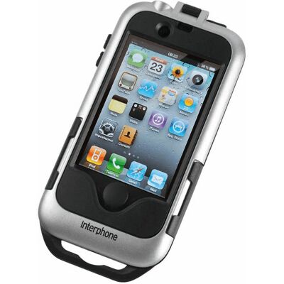 Interphone - Iphone 4 Slv - Silver - Motorcycle - Holder Interphone - Iphone 4 Slv - Silver - Motorcycle - Holder