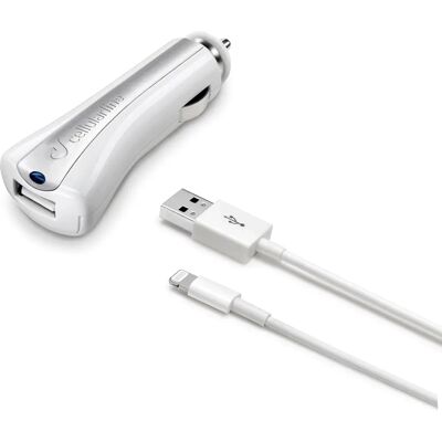 Apple iPhone 5 Autoladegerät - Weiß - Mobilgerät-Ladegerät Apple iPhone 5 Autoladegerät - Weiß - Mobilgerät-Ladegerät