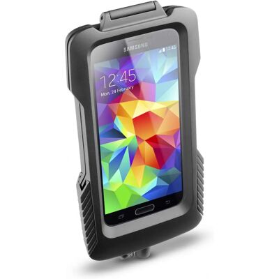 Interphone Galaxy S5 Handlebar Smartphone Holder - Water-resistant, Ergonomic, Motorcycle Interphone Galaxy S5 Handlebar Smartphone Holder - Water-resistant, Ergonomic, Motorcycle