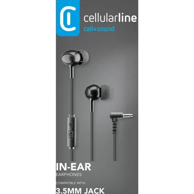 Cellular Line In-Ear Headset - SCHWARZ Cellular Line In-Ear Headset - SCHWARZ