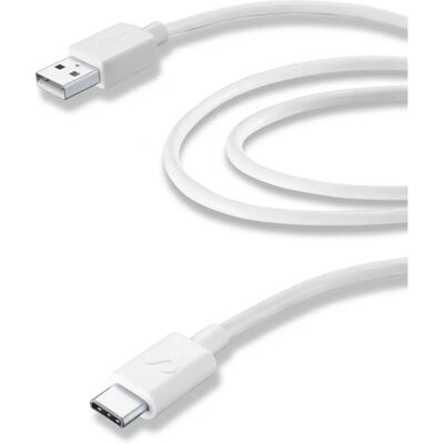 Cellularline Weiß 2m USB 3.2 Gen 1 USB A zu USB C Kabel Cellularline Weiß 2m USB 3.2 Gen 1 USB A zu USB C Kabel
