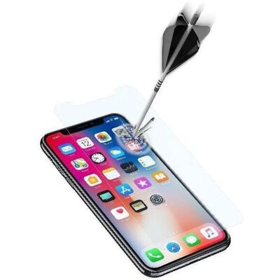 Cellularline TEMPGLASSIPH8 Transparenter Displayschutz für iPhone X - Handy Bildschirmfolie Cellularline TEMPGLASSIPH8 Transparenter Displayschutz für iPhone X - Handy Bildschirmfolie