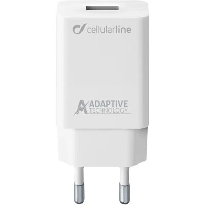 Cellularline Universele witte 15W snellader Cellularline Universele witte 15W snellader